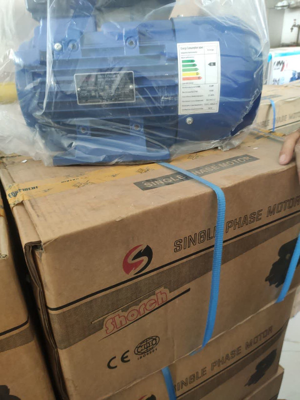 الکتروموتور 4 اسب 3 کیلووات 1400 دور تک فاز آلومینیوم گوانگلو مارک shorch